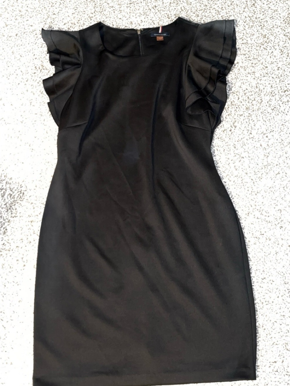 Tommy Hilfiger Black Ruffle-Sleeve Dress